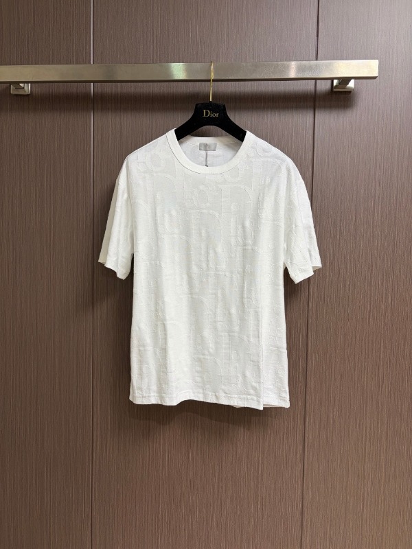 디올 자카드 패턴 반팔 티셔츠
