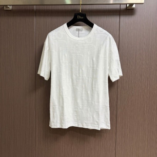 디올 자카드 패턴 반팔 티셔츠