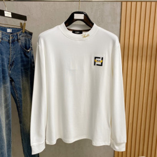 펜디 라운드넥 이너 긴팔 티셔츠