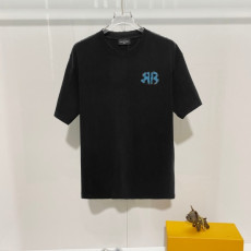발렌시아가 26 신상 입자 자수 로고 반팔 티셔츠