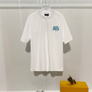 발렌시아가 26 신상 입자 자수 로고 반팔 티셔츠