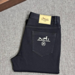에르메스 워싱 캐주얼 데님 팬츠