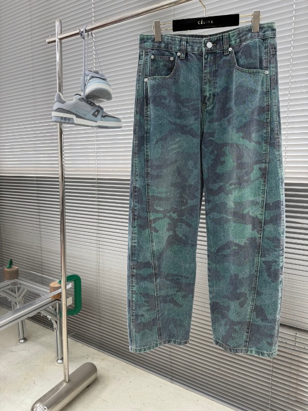 발렌시아가 카모플라주 데님 팬츠