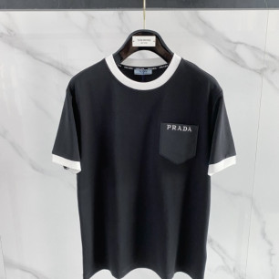 프라다 신상 남성 캐주얼 반팔 티셔츠