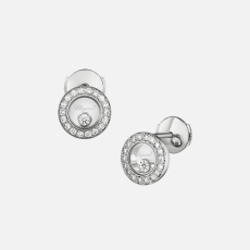 쇼파드 HAPPY DIAMONDS 원형 큐빅 이어링