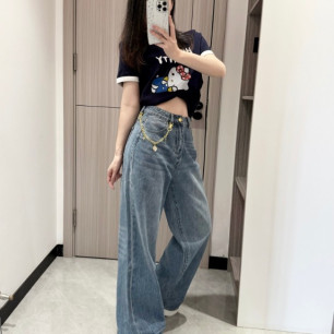 루이비통 26 이른 봄 신상 데님 팬츠