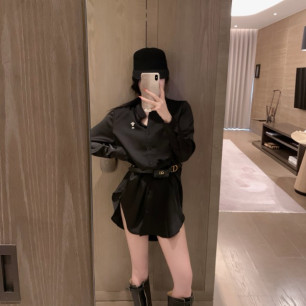 디올 26 자수 새틴 셔츠