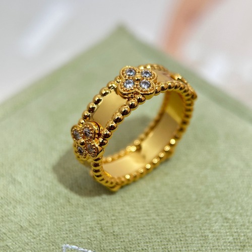 Van Cleef & Arpels 반클 뻬를리 스위트 클로버 링 반지
