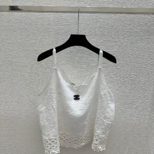 샤넬 이른봄 신상 끈 나시 탑