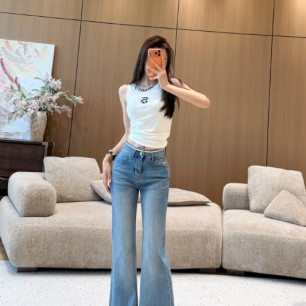 샤넬 26 신상 데님 부츠컷 팬츠