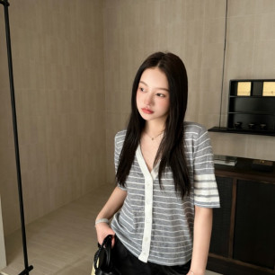 톰브라운 2026 이른 봄 신상 반팔 가디건