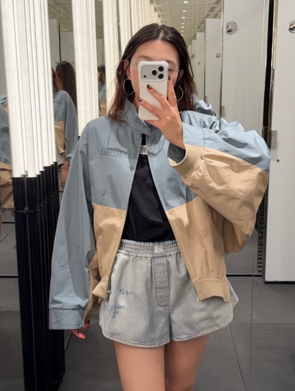 마르지엘라 26 신상 컬러블록 자켓
