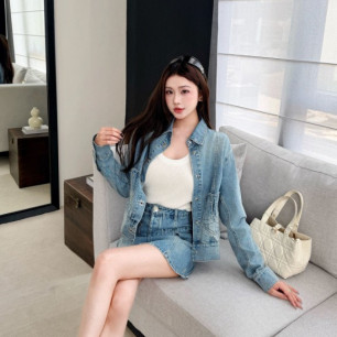 샤넬 2026SS 신상 데님 자켓&스커트 세트