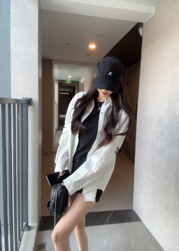 샤넬 26 자수 데님 셔츠
