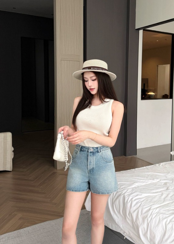 샤넬 2026SS 신상 데님 숏 팬츠