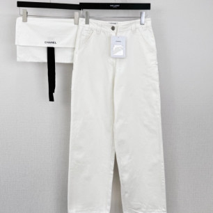 샤넬 26ss 더블 C 카고 데님 팬츠