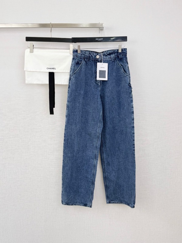 샤넬 26ss 더블 C 카고 데님 팬츠