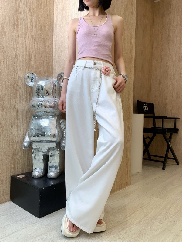 샤넬 26 신상 까멜리아 데님 팬츠