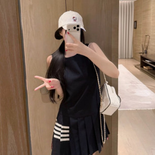 톰브라운 26 신상 민소매 원피스