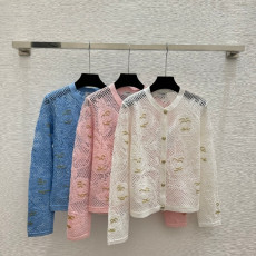 샤넬 봄여름 신상 니트 긴팔 가디건