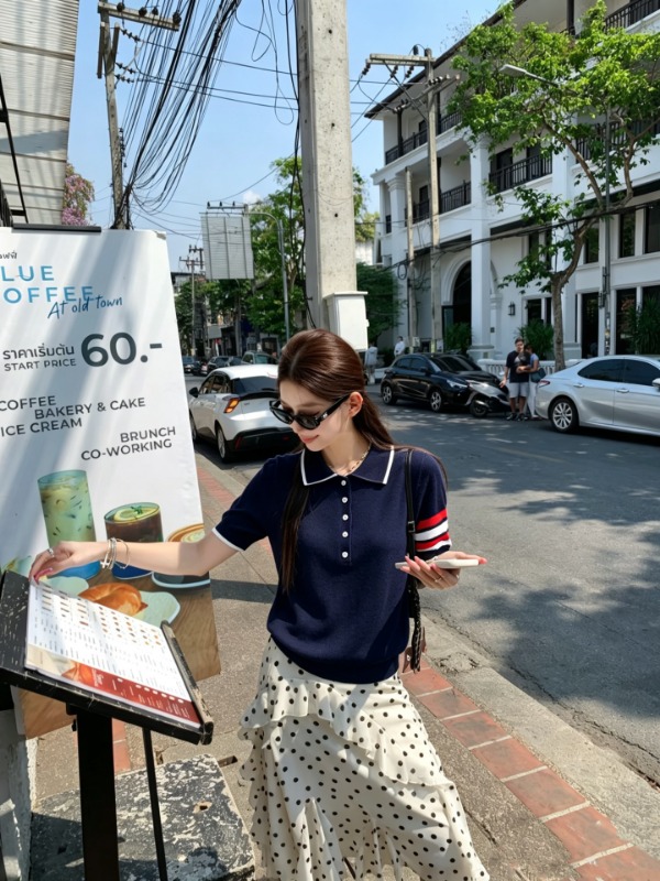 톰브라운 26 신상 니트 카라 반팔