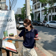 톰브라운 26 신상 니트 카라 반팔