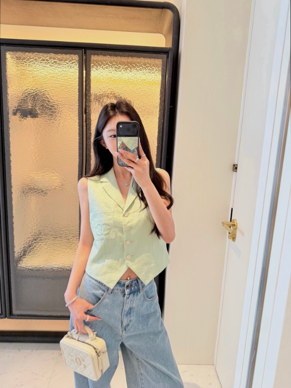 샤넬 26SS 로고 자수 베스트🤍