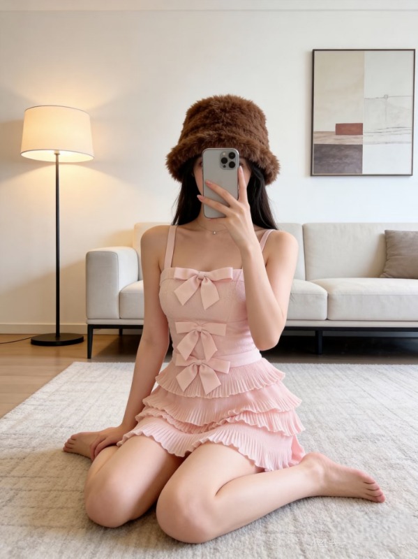 샤넬 26 리본 레이어 나시