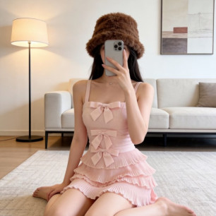 샤넬 26 리본 레이어 나시