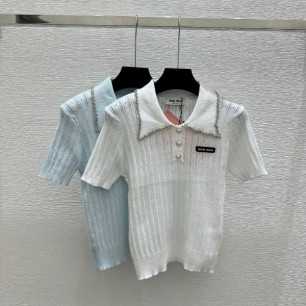 미우미우 봄여름 신상 카라 반팔
