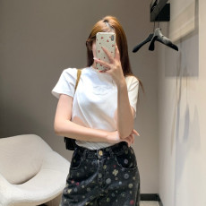 샤넬 26C 라운드 반팔 티셔츠