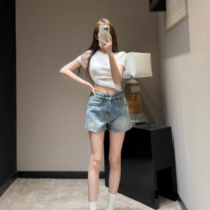 로에베 26 봄여름 신상 데님 숏 팬츠