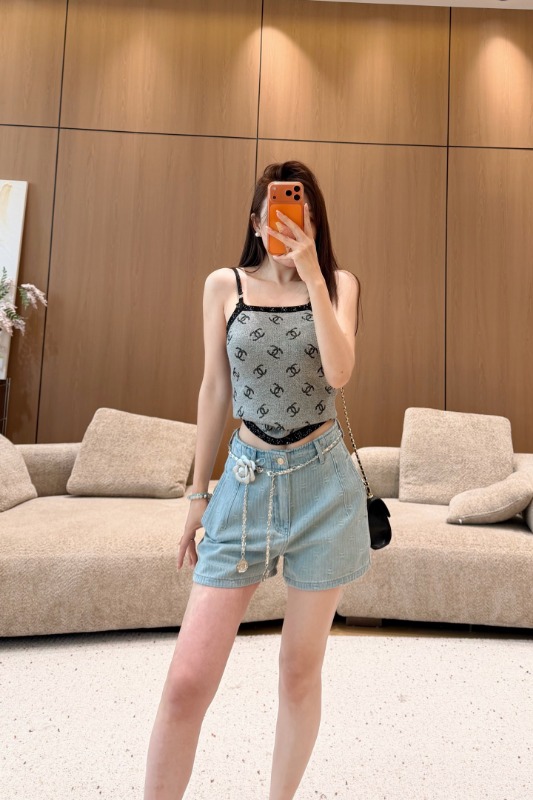 샤넬 26 신상 데님 숏 팬츠