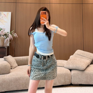 알렉산더왕 26 신상 프린팅 데님 스커트