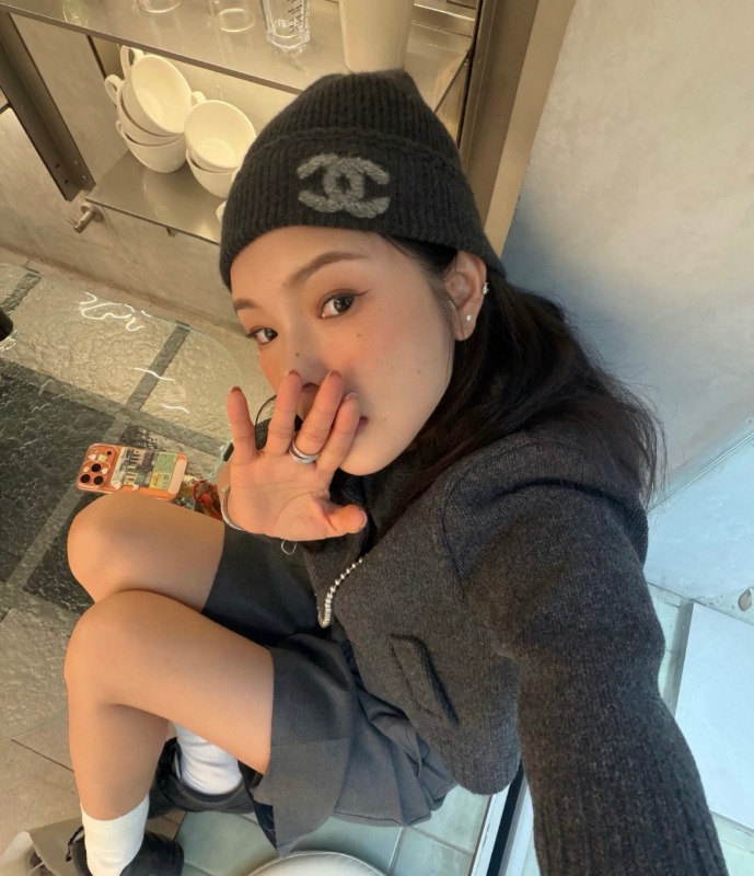 샤넬 캐시미어 비니