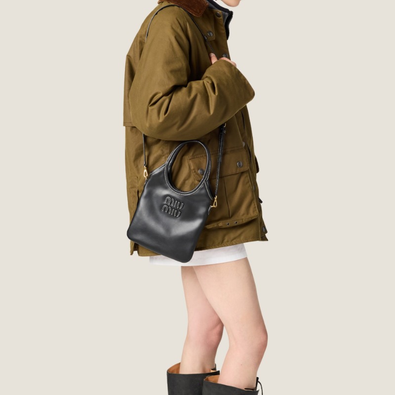 미우미우 아이비 레더 토트백