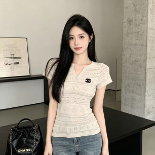 샤넬 봄 여름 신상 니트 반팔