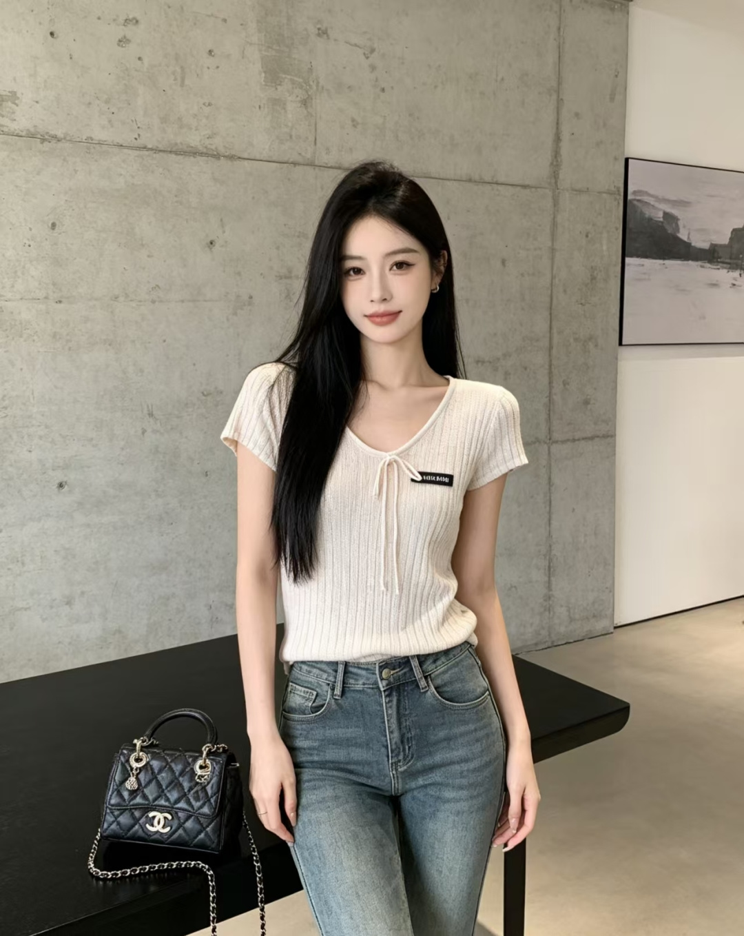미우미우 봄여름 신상 니트 반팔