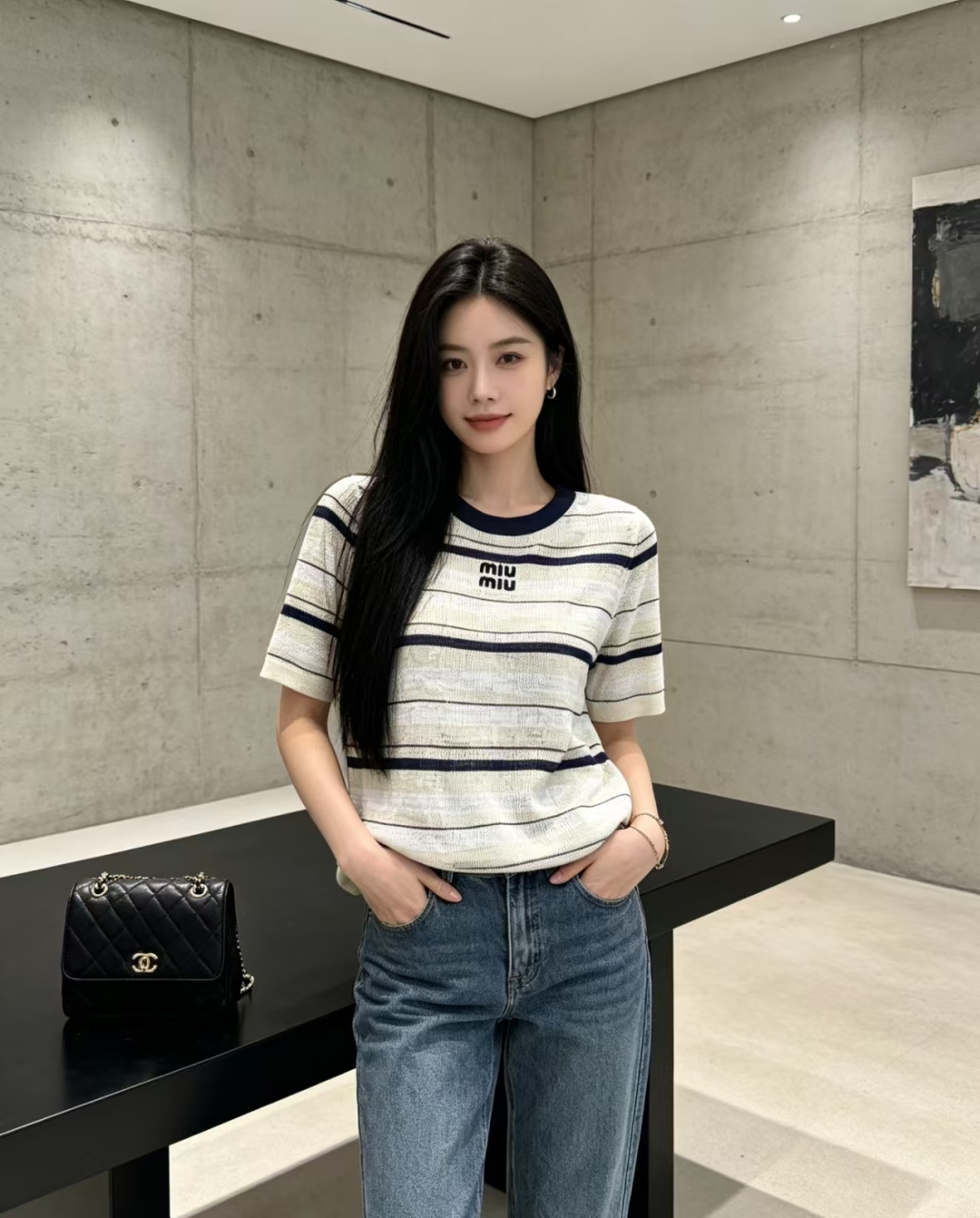미우미우 봄여름 신상 니트 반팔