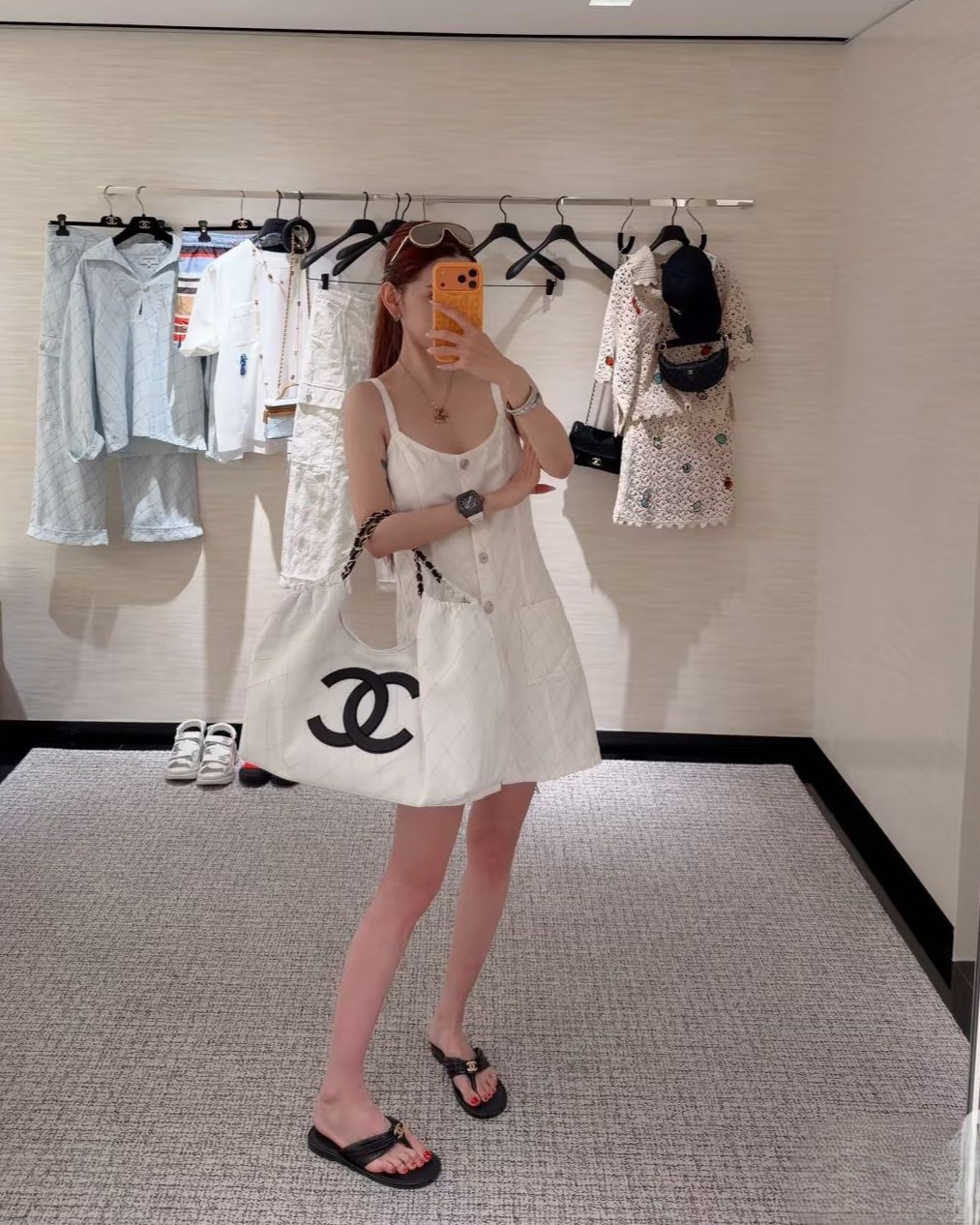 샤넬 26 신상 퀼팅 나시 원피스