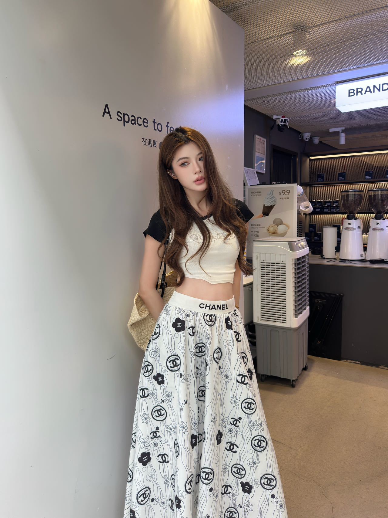 샤넬 2026SS 신상 프린트 스커트