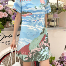 샤넬 2026SS 신상 프린트 원피스
