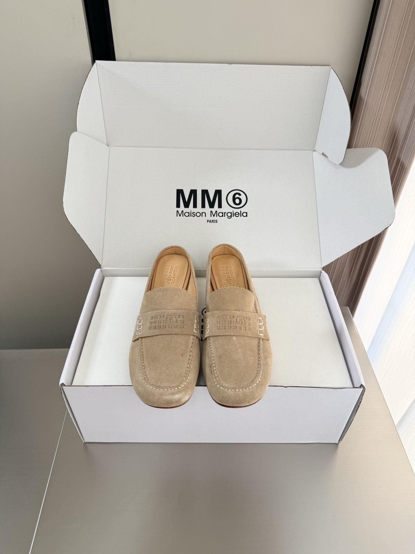 마르지엘라 미드힐 로퍼 뮬 3.5cm