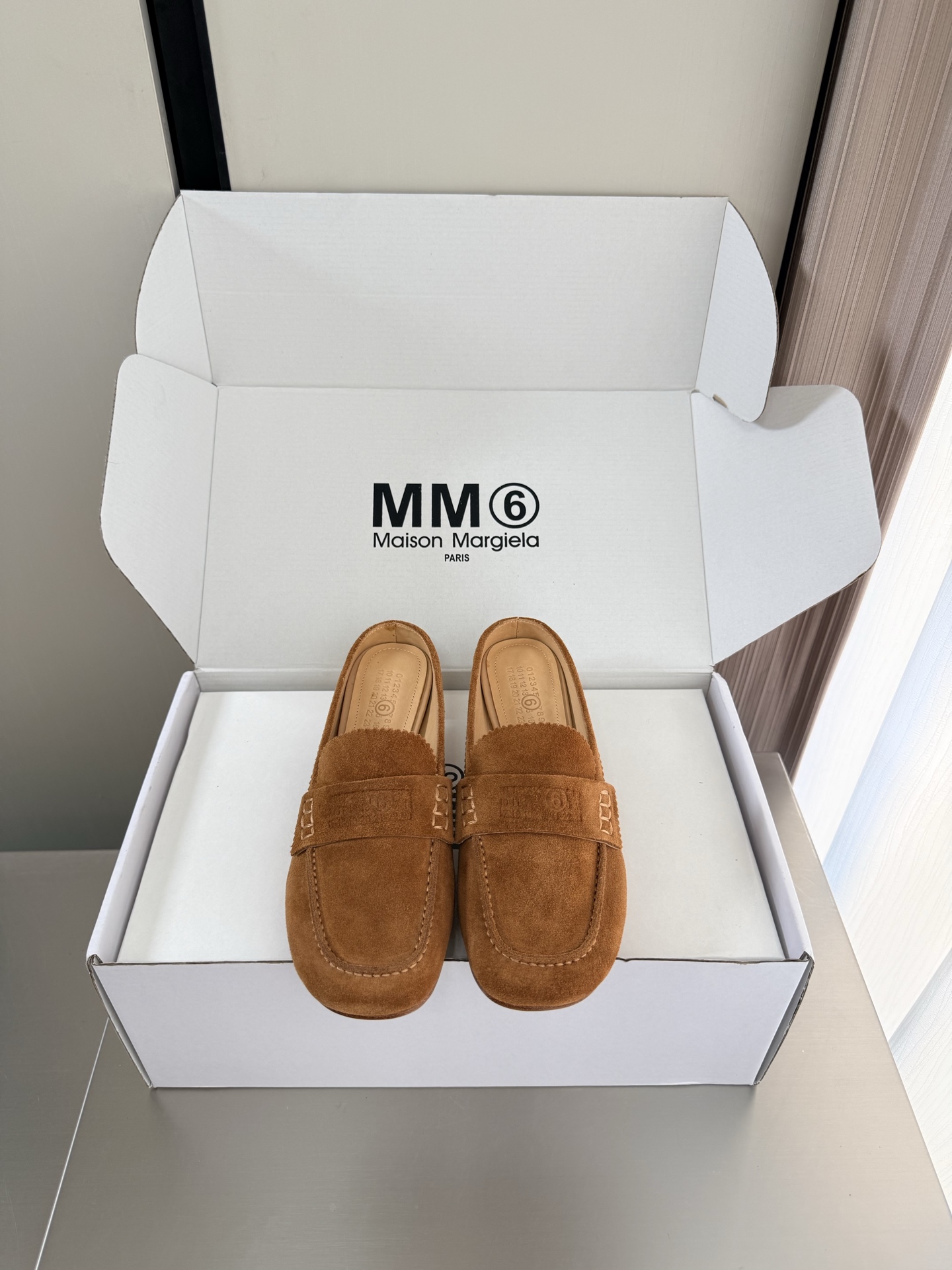 마르지엘라 미드힐 로퍼 뮬 3.5cm
