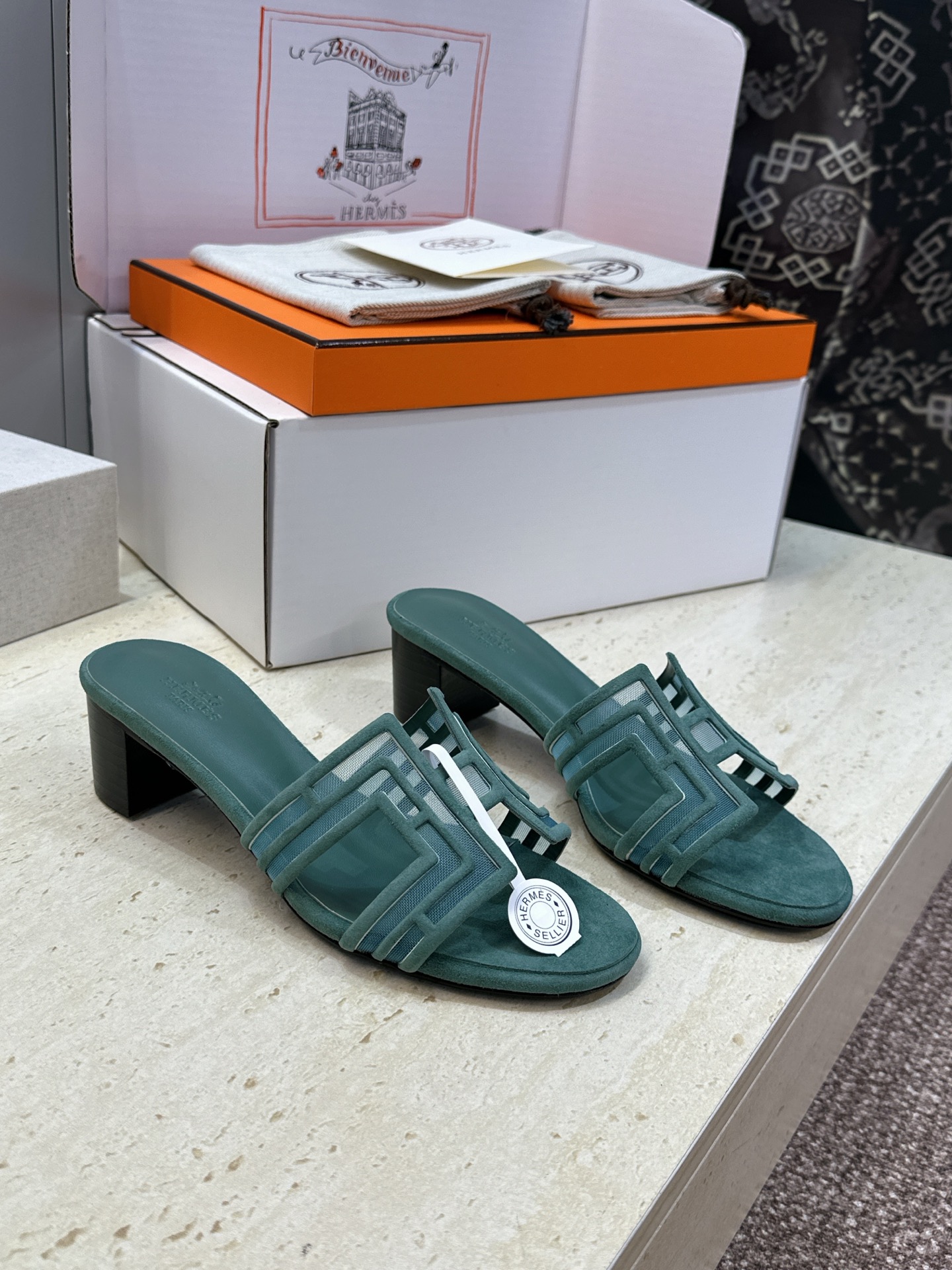 에르메스 2026 봄 여름 Oran 힐 샌들 4.5cm