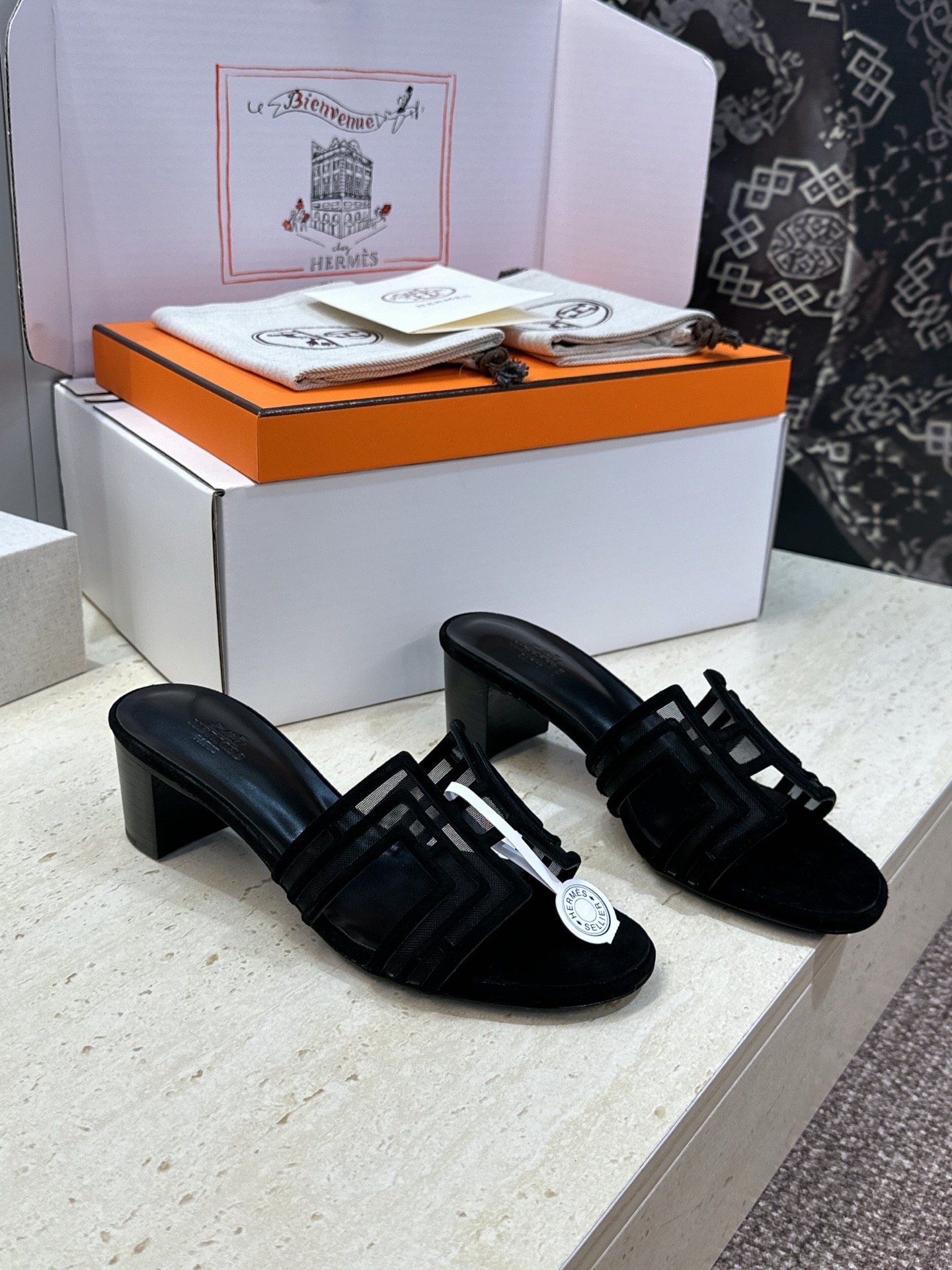 에르메스 2026 봄 여름 Oran 힐 샌들 4.5cm