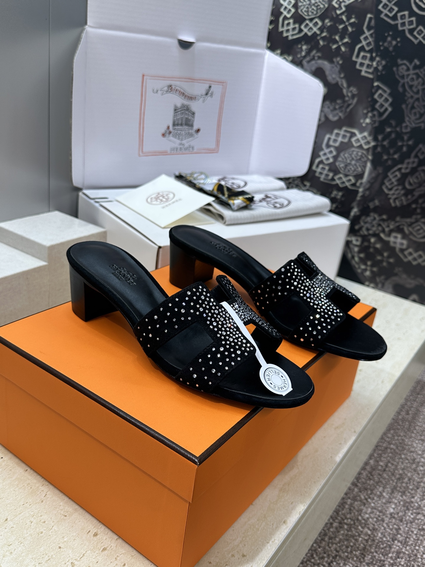 에르메스 2026 봄 여름 Oran 힐 샌들 4.5cm