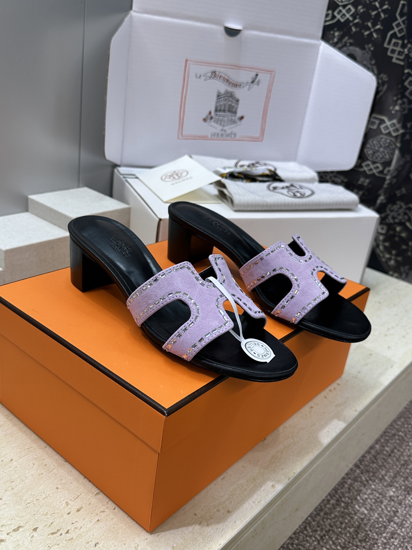 에르메스 2026 봄 여름 Oran 힐 샌들 4.5cm
