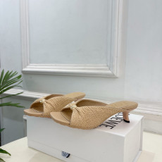 로에베 페블 라피아 셔링 뮬 4.5cm