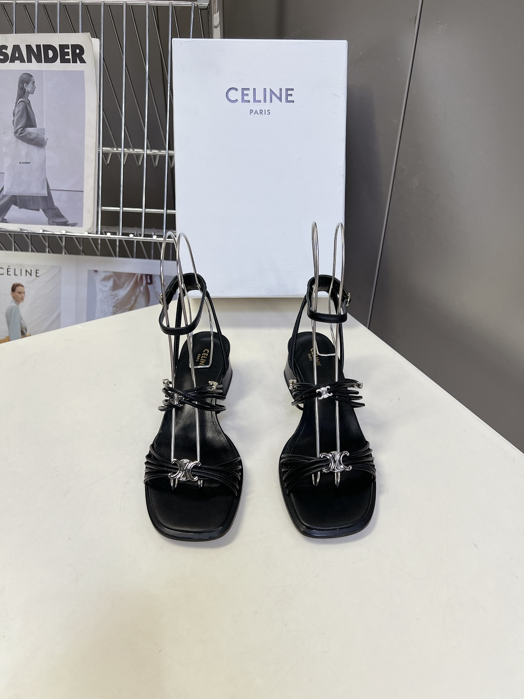셀린느 클레망스 힐 샌들 4cm